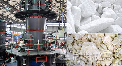 LUM Series Superfine Vertical Roller Grinding Mill is widely used to process the superfine dry powder
